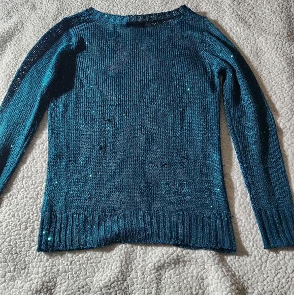 Metaphor Forrest Green Sweater with Sequins - Picture 8 of 10